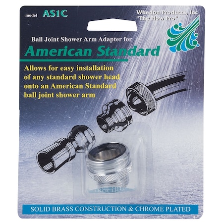 Whedon Whedon Chrome Brass 1-1/8 in. Shower Arm AS1C